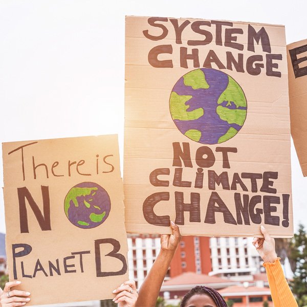 Climate change protest: There is no planet B