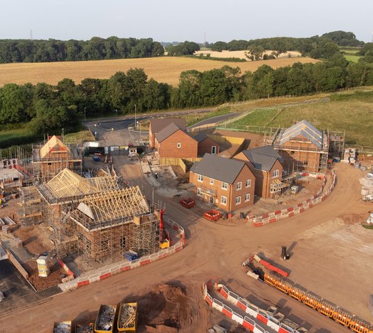 Construction - house building site