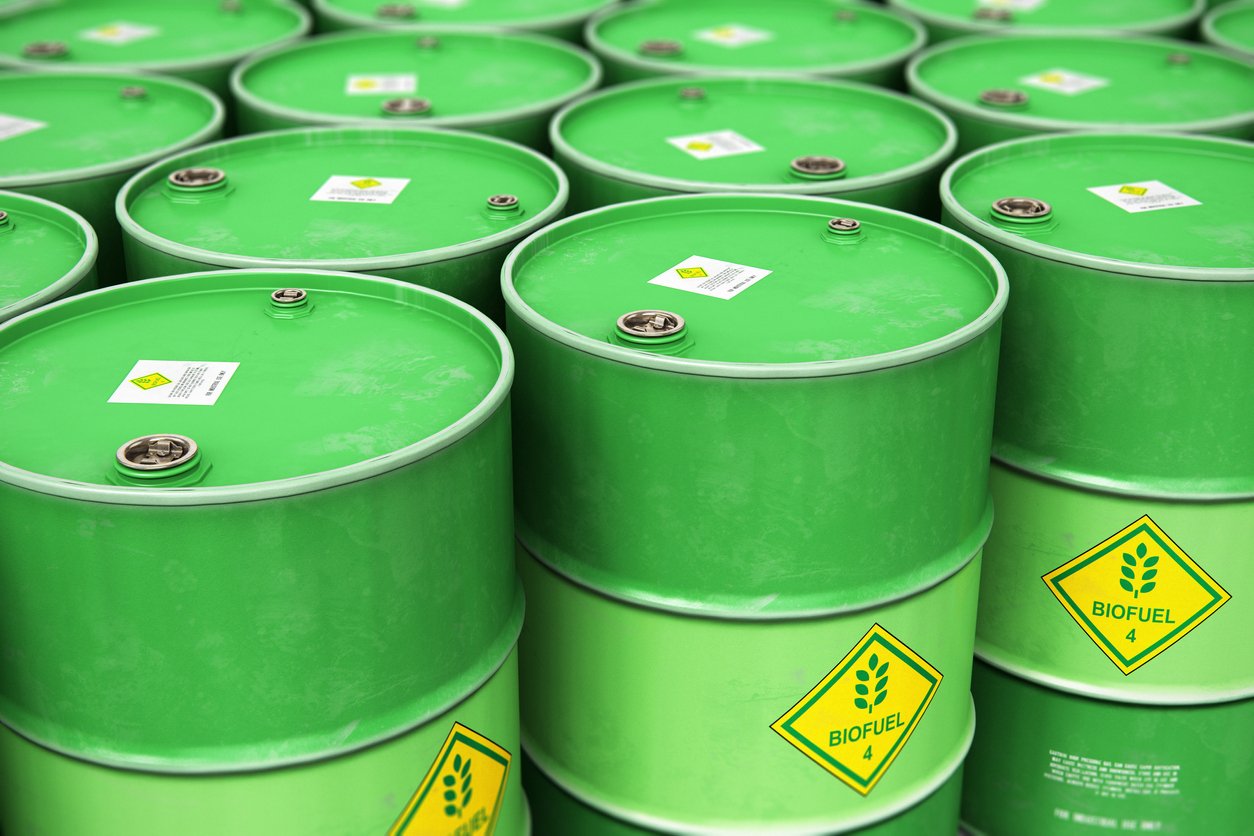 Biofuel drums / sustainable supply chain